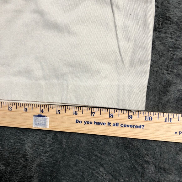 IZOD Chino Pants Men 44x26 Beige Straight Leg Cotton Stone Khakis - Picture 8 of 12